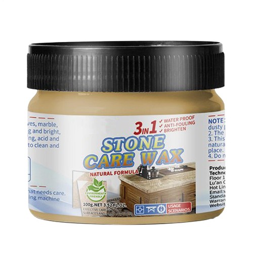 Stone care wax polishing crack - stone,
